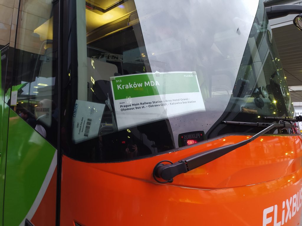 Autobus Flixbus do Krakowa