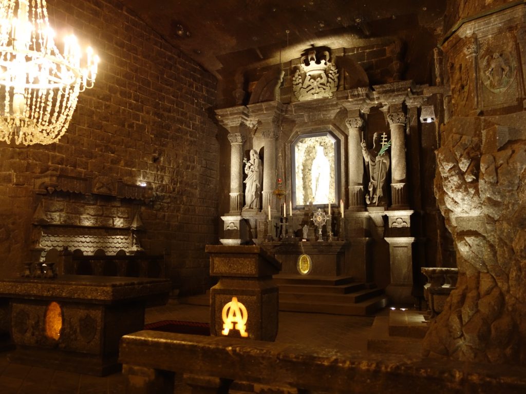 Oltář v Solném dole Wieliczka