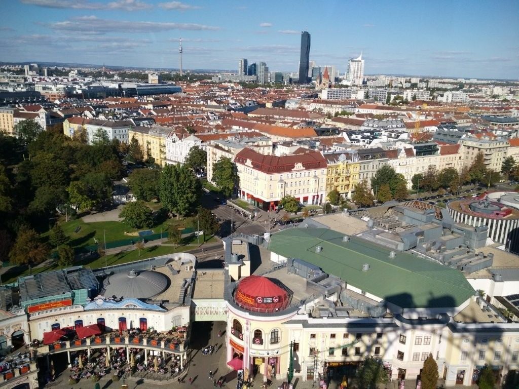 Vídeň z výšky z Vídeňského kola