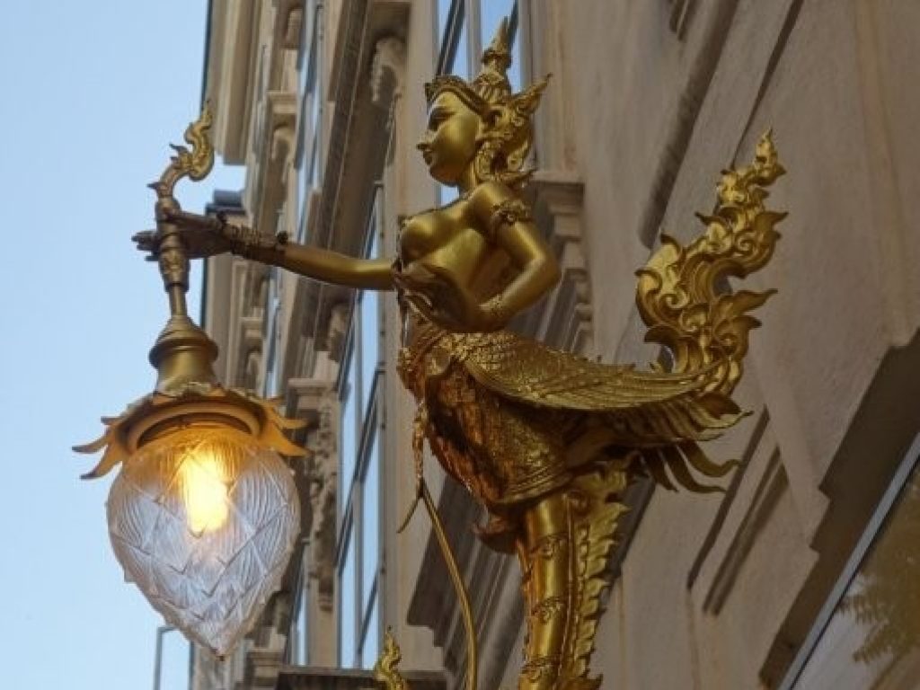 pouliční lampa v ulicích Vídně