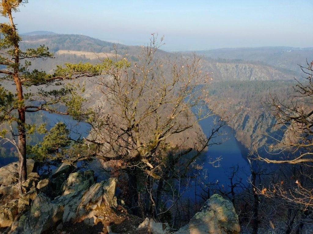 Pohled z vyhlídky Máj na Vltavu