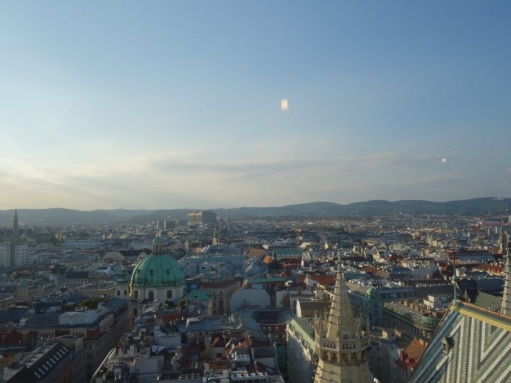 Pohled na město z Katedrály sv. Štěpána